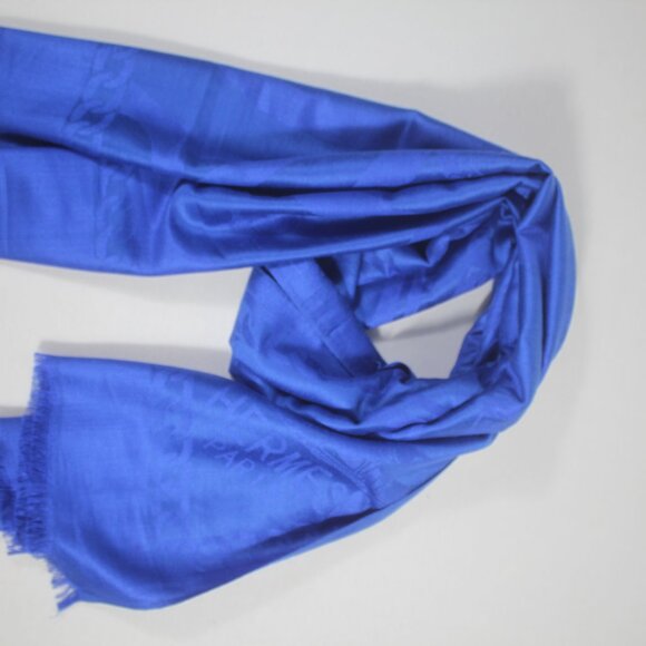 Hermes Blue Scarf - Picture 7 of 9